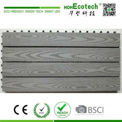 Big size outdoor wpc diy deck tile