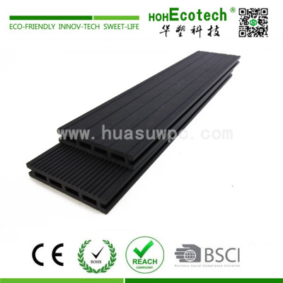Outdoor wood plastic composite flooring material