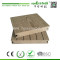 Decorative wood plastic composite decking material