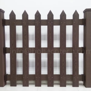 High anti-wind level wood plastic composite fence