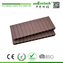250mm width grooved wood composite decking floor