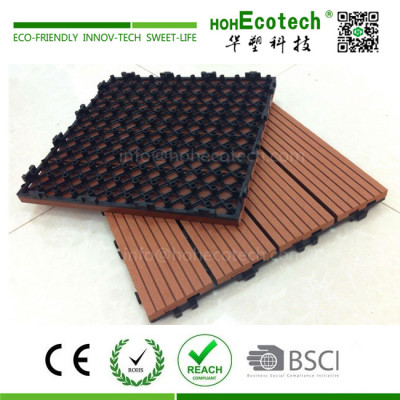 Hollow wpc panel light weight deck tile floor