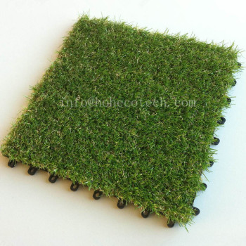 Outdoor interlocking eco-friendly  artificial grass tile