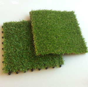 Landscaping artificial grass tiles for supermarket and home garden decorations