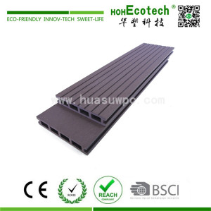 Grey color low price wood plastic composite decking