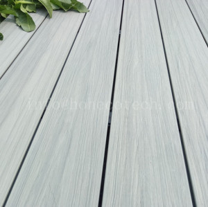 Outdoor ultra-low maintenance wood plastic composite decking