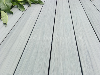 Outdoor ultra-low maintenance wood plastic composite decking