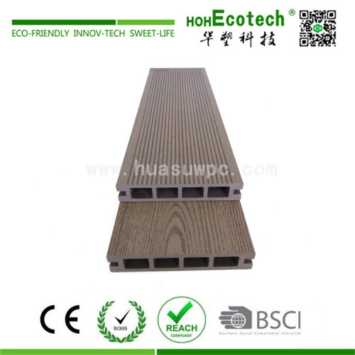 Wood grain good looking wpc composite deck covering