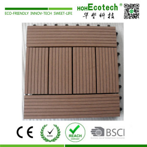 Nonslip plastic bathroom deck tile