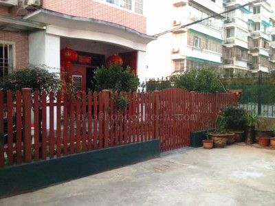 Home gardening wood-plastic composite fence