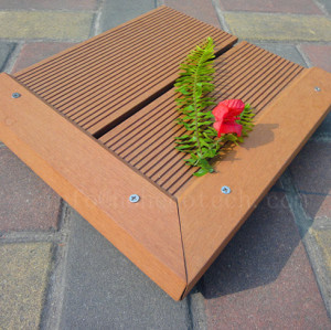 Outdoor wpc decking end cover