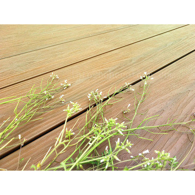 Mix color capped wood plastic composite decking