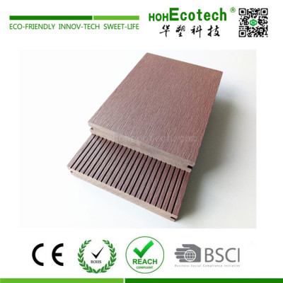 Waterproof solid wpc composite platform deck