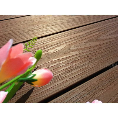 Long life span outdoor capped wpc decking floor