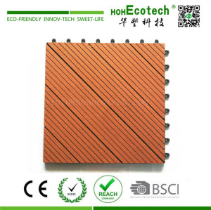 Landscaping wood plastic composite deck tile