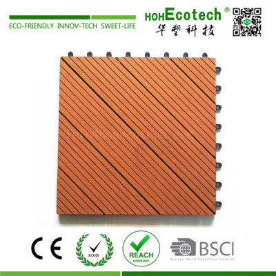 Landscaping wood plastic composite deck tile