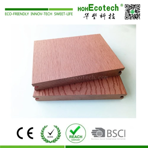 Embossed wood grain wpc composite deck flooring