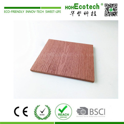 Wood plastic composite stair covering panel