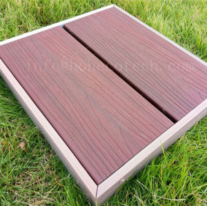 Co-extrusion wood plastic composite decking samples