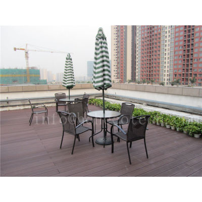 Weather resistant eco-friendly wpc terrace decking