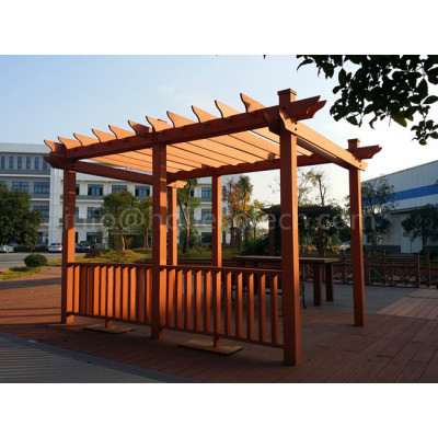 Fashion designed outdoor wood plastic composite pergola