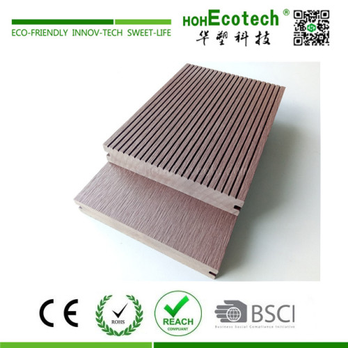 Anti-cracking durable outdoor wood plastic composite solid decking floor