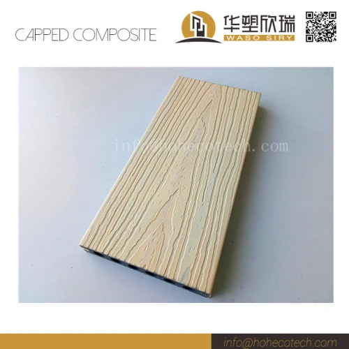 New outdoor co-extrusion wood plastic composite hollow decking
