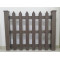 Outdoor wood pladtic composite fence