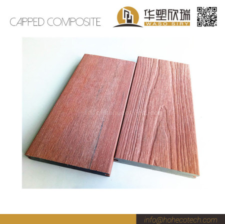 Natural Wood Looking Nonslip Co Extrusion Wood Plastic Composite