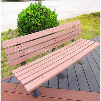 Outdoor landscaping decorative wooden bench