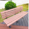 Outdoor landscaping decorative wooden bench