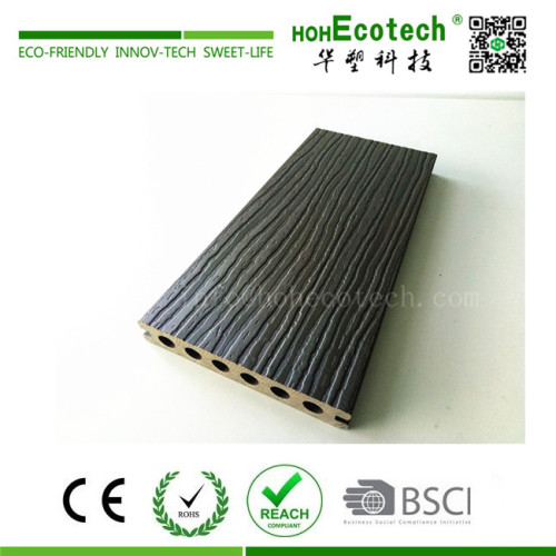 Wood plastic composite decking with a protection layer surface