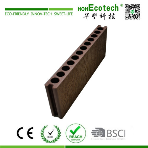 Cheap price plastic wood composite hollow decking