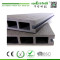 Grooved surface anti slip grey plastic wood composite deck