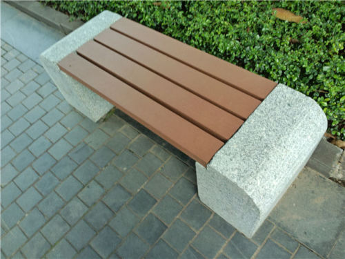 High strength outdoor wooden bench stool