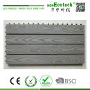 Big size interlocking wood plastic composite decking tiles