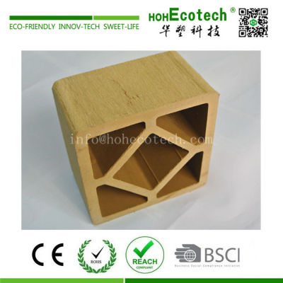 Anti cracking garden plastic wood composite railing post