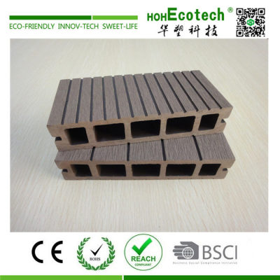 30 mm thickness wood plastic composite hollow decking