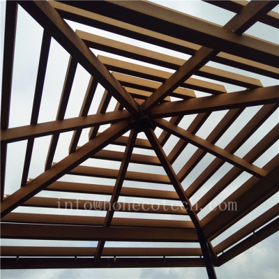 Eco-friendly fashion designed wood plastic composite pergola beam
