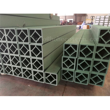 Green color wood plastic composite railing post