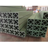 Green color wood plastic composite railing post