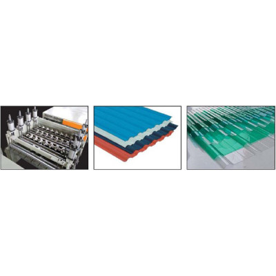 PVC waved board production line