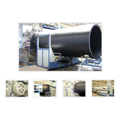 PE winding pipe production line