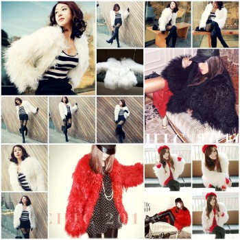 Women's Sheepskin Coats Jackets Sheep Fur Coats Fur Jacket With 3 Colors 10Z