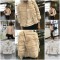 Women's Rabbit Fabric Fur Coats Rabbit Fur Coats Rabbit Fur Jackets With 3 Colors 4Z