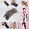 06Y Mink Fur Scarves Mink Fur Scarf Mink Fur WrapsFur Shawl Mink Knitted Scarf 5 Colors