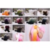 03Y Rabbit Fur Scarves Rabbit Fur Scarf Rabbit Fur Shawl With Flowers Fur 11 Colors 6 Piece/Lot