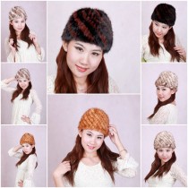 27Y Women's Fur Hat Mink Fur Hats Mink Fur Cap Mink Fur Headgear Fur Chapeau 4 Colors Sable Fur Hats