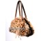 Fur Bags Fur Bag Rabbit Fur Bag Rabbit Fur tote Bags Handbags Leopard spots D09