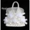 Fur Bags Fur Bag Lace tote Bag Lace tote Bags Red,White D05 White